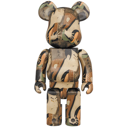 Bearbrick Toshusai Sharaku "Actor Otani Oniji III as the Footman (Yakko) Edohei" 100%+400% Herstellerbild 3