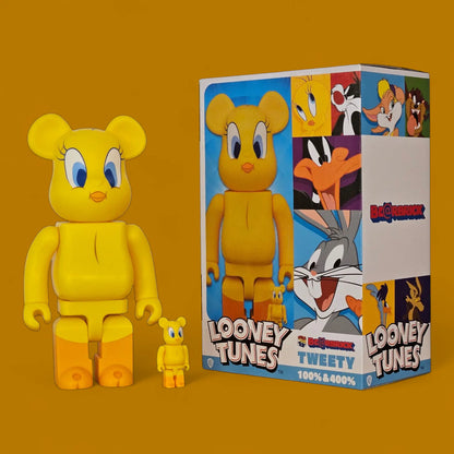Bearbrick Tweety [Loony Tunes] 100%+400% mit Verpackung