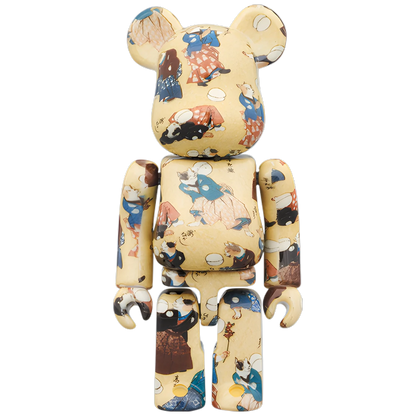 Bearbrick Utagawa Kuniyoshi "Fashionable Cats Juggling Balls" 100%+400% Herstellerbild 2