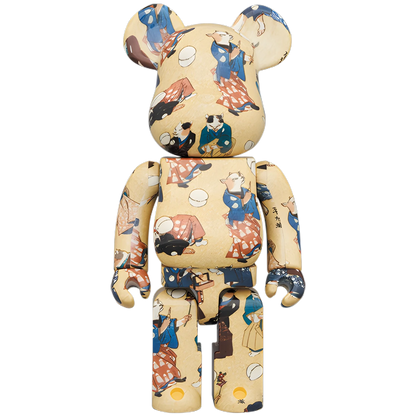 Bearbrick Utagawa Kuniyoshi "Fashionable Cats Juggling Balls" 100%+400% Herstellerbild 3