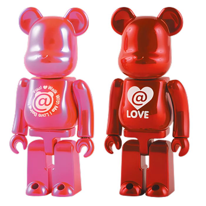 Bearbrick Valentine 2007 2er-Set 100% Herstellerbild 1
