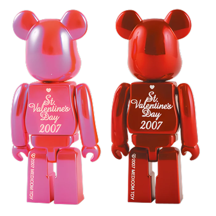 Bearbrick Valentine 2007 2er-Set 100% Herstellerbild 2