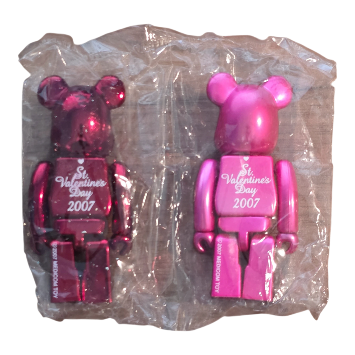 Bearbrick Valentine 2007 2er-Set 100% Verpackung Rückseite