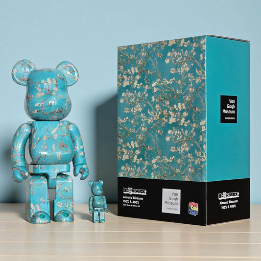Bearbrick Vincent van Gogh "Almond Blossom" [Van Gogh Museum] 100%+400% mit Verpackung