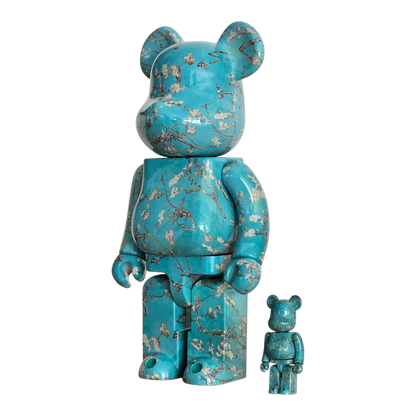 Bearbrick Vincent van Gogh "Almond Blossom" [Van Gogh Museum] 100%+400% schräg