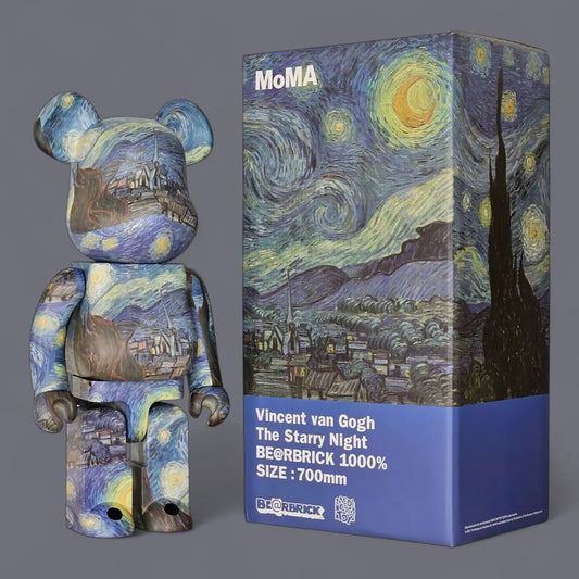 Bearbrick Vincent van Gogh "The Starry Night" [MoMA] 1000% mit Verpackung