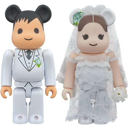 Bearbrick Wedding #2 2er-Set 100% Herstellerbild 1