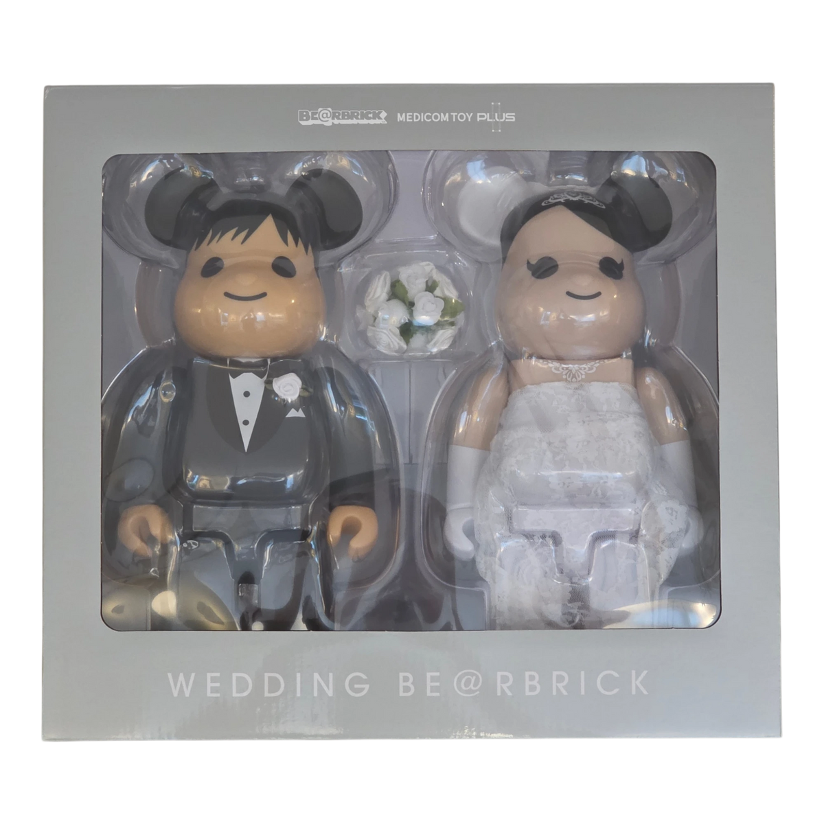 Bearbrick Wedding 2er-Set 400% in der Verpackung