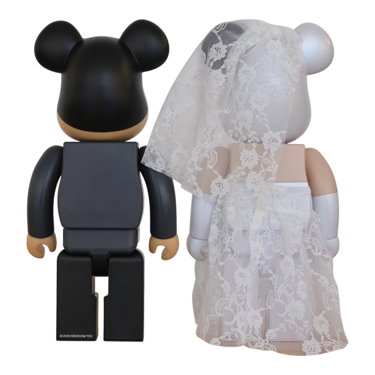 Bearbrick Wedding 2er-Set 400% Rückseite