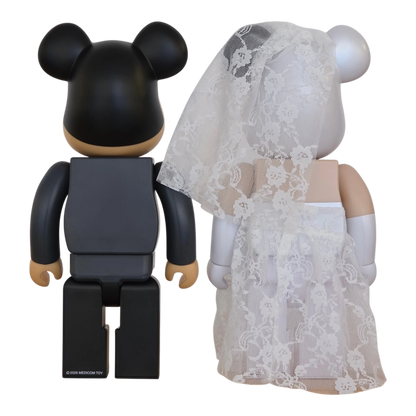 Bearbrick Wedding 2er-Set 400% Rückseite