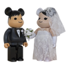 Bearbrick Wedding 2er-Set 400% schräg