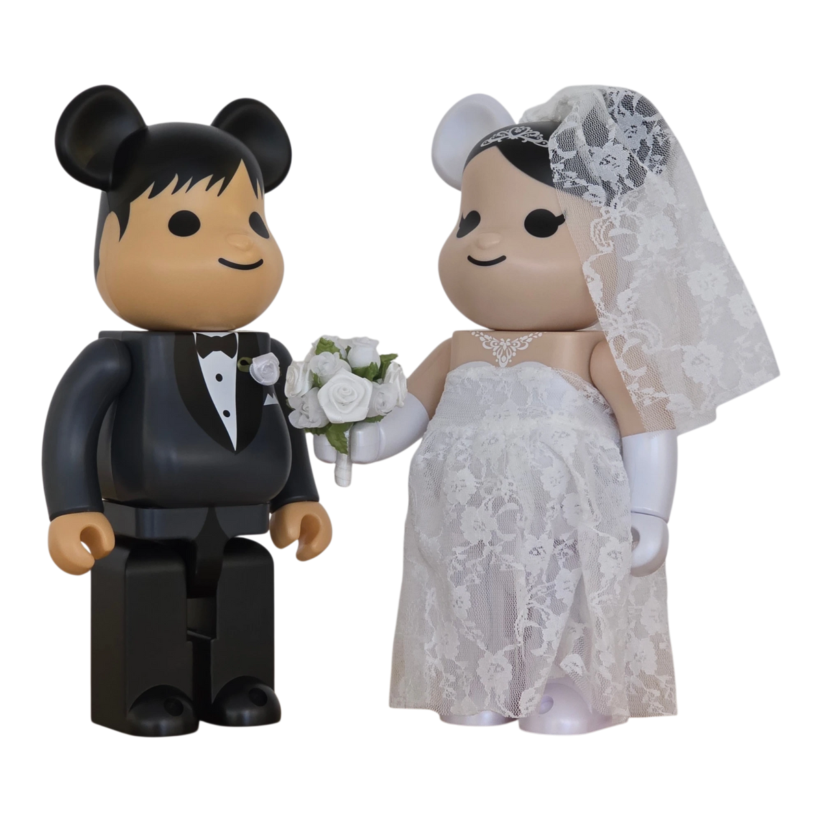 Bearbrick Wedding 2er-Set 400% schräg