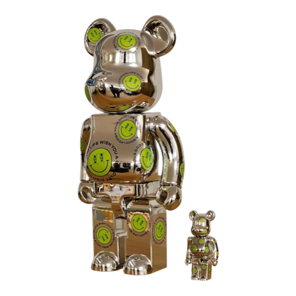 Bearbrick Wish You a Good Life NICKTHEREAL 100%+400% schräg