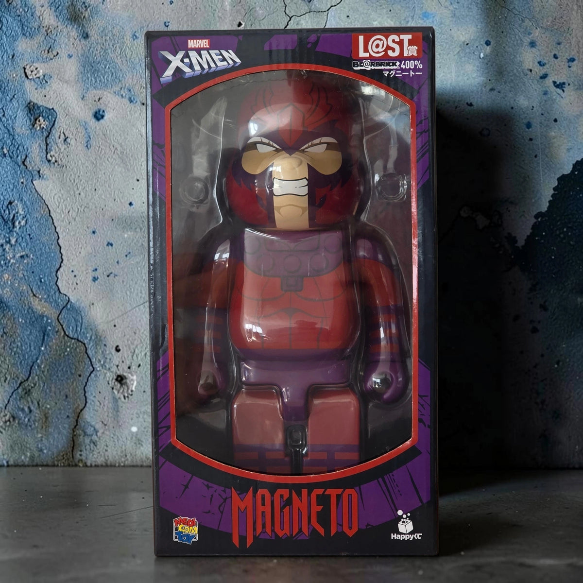 Bearbrick X-Men L@ST Magneto 400% Verpackung Vorderseite