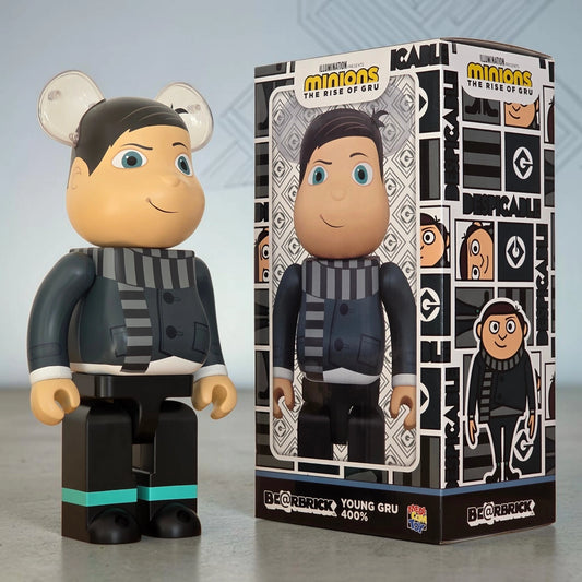 Bearbrick Young Gru [Minions: The Rise of Gru] 400% mit Verpackung