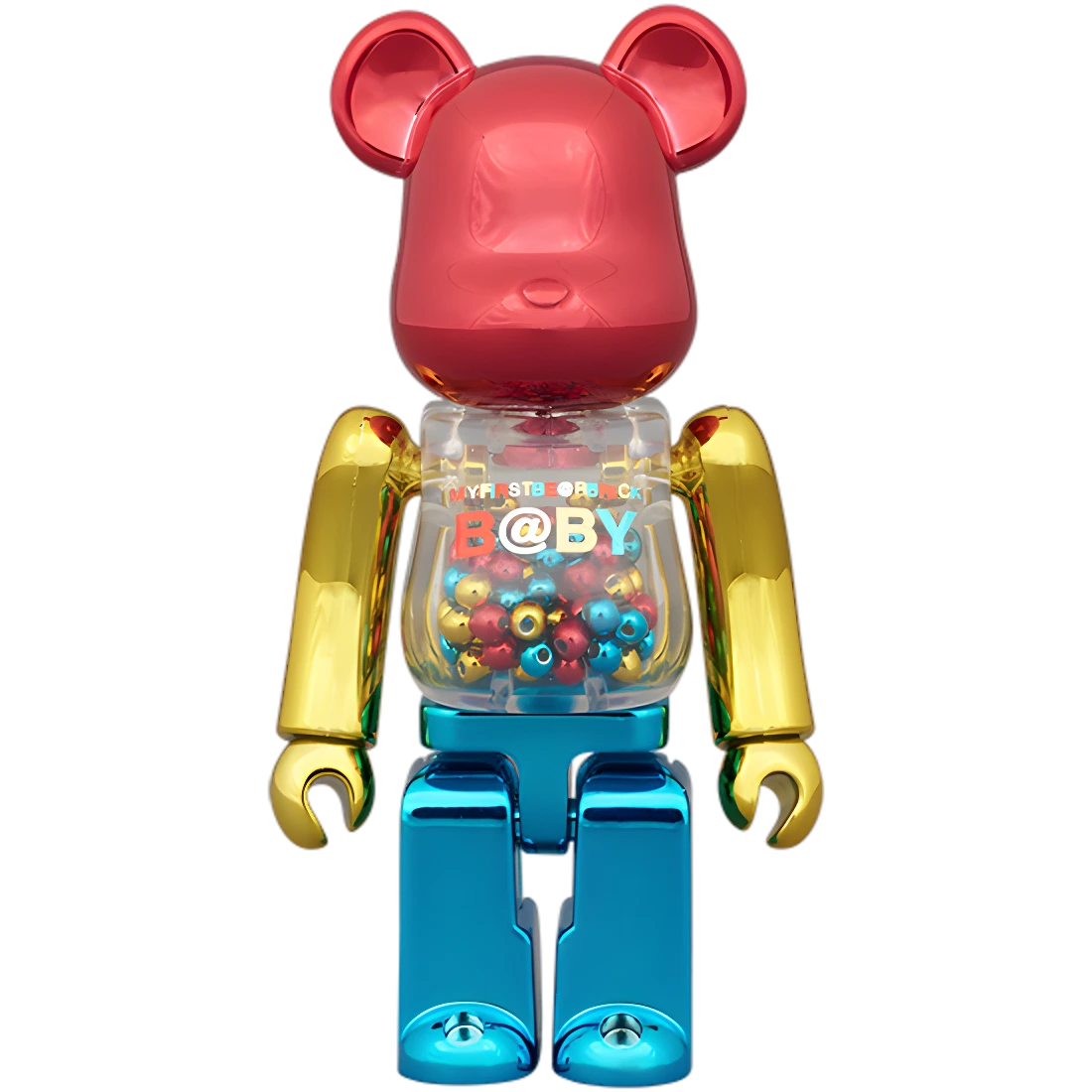 My First Bearbrick B@by MCT Color Chrome Version 100%+400% Herstellerbild 2