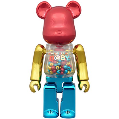 My First Bearbrick B@by MCT Color Chrome Version 100%+400% Herstellerbild 2