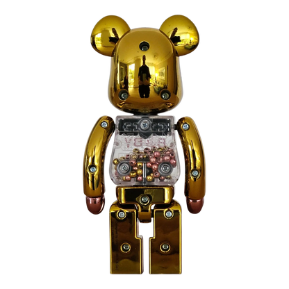 My First Bearbrick Baby Pink & Gold Version 200% Rückseite